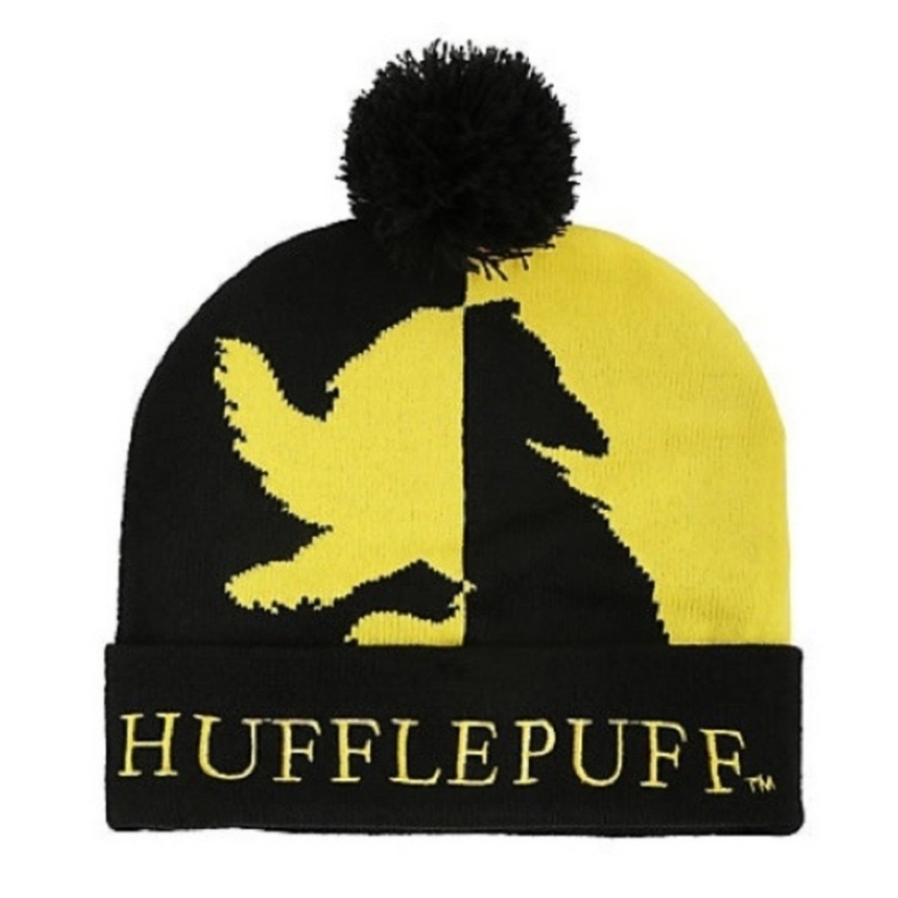 Hufflepuff HP Beanie Harry Potter Hogwarts Universal Studios Winter Warmth Cute